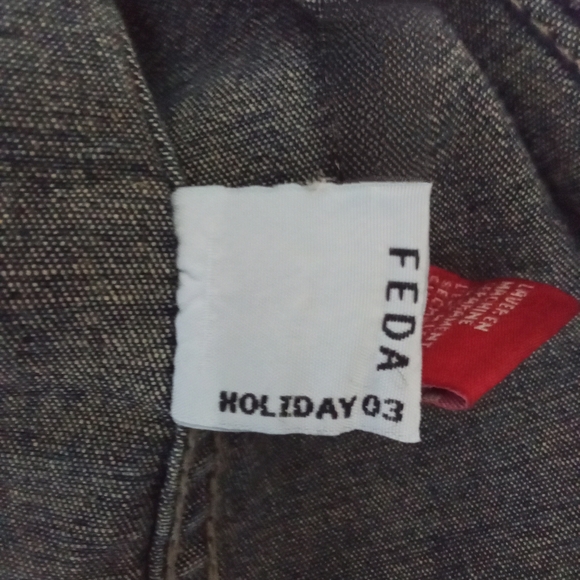 Women's Vintage eckored Y2K Button Up Denim Jean Jacket Retro Fitted Style - Picture 16 of 16